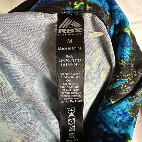 RBX Women's Black, Blue, Green Athletic Pullover, Medium, Pre-owned - Picture 5 of 5